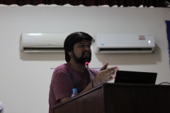 Delivering Lecture at Seminar