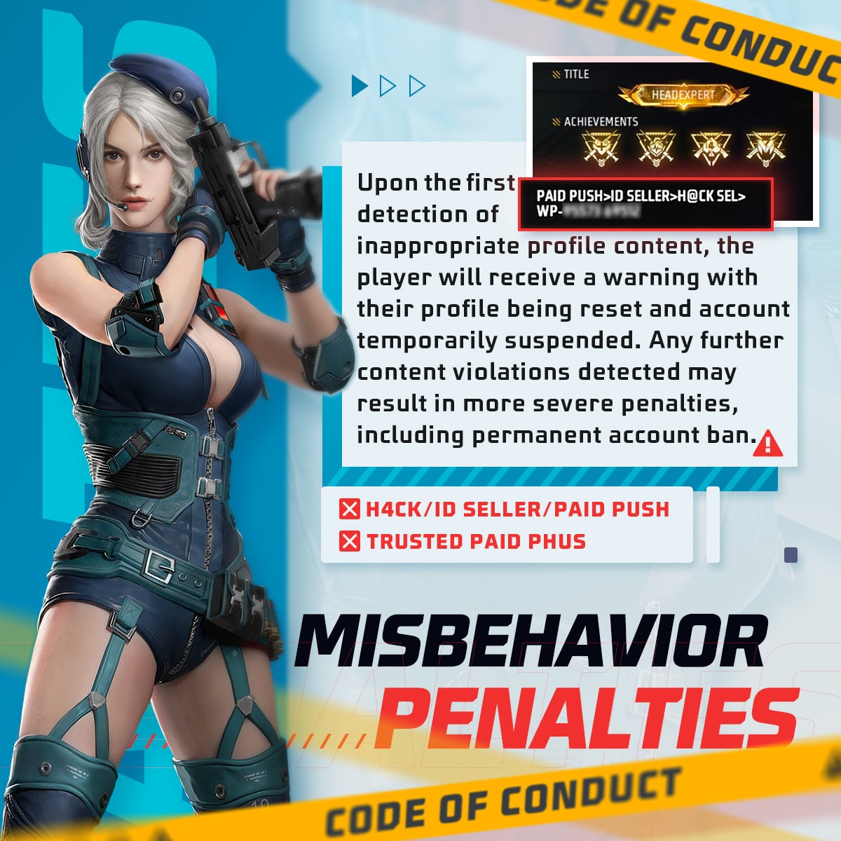 Free Fire Issues Warning Cheaters Hackers