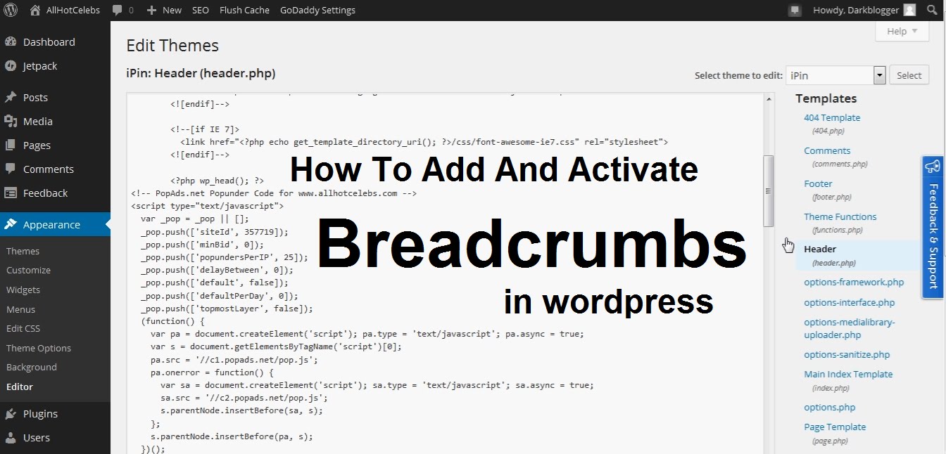 How to Add Breadcrumb to Your WordPress Blog