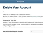 delete your instagram account permanently