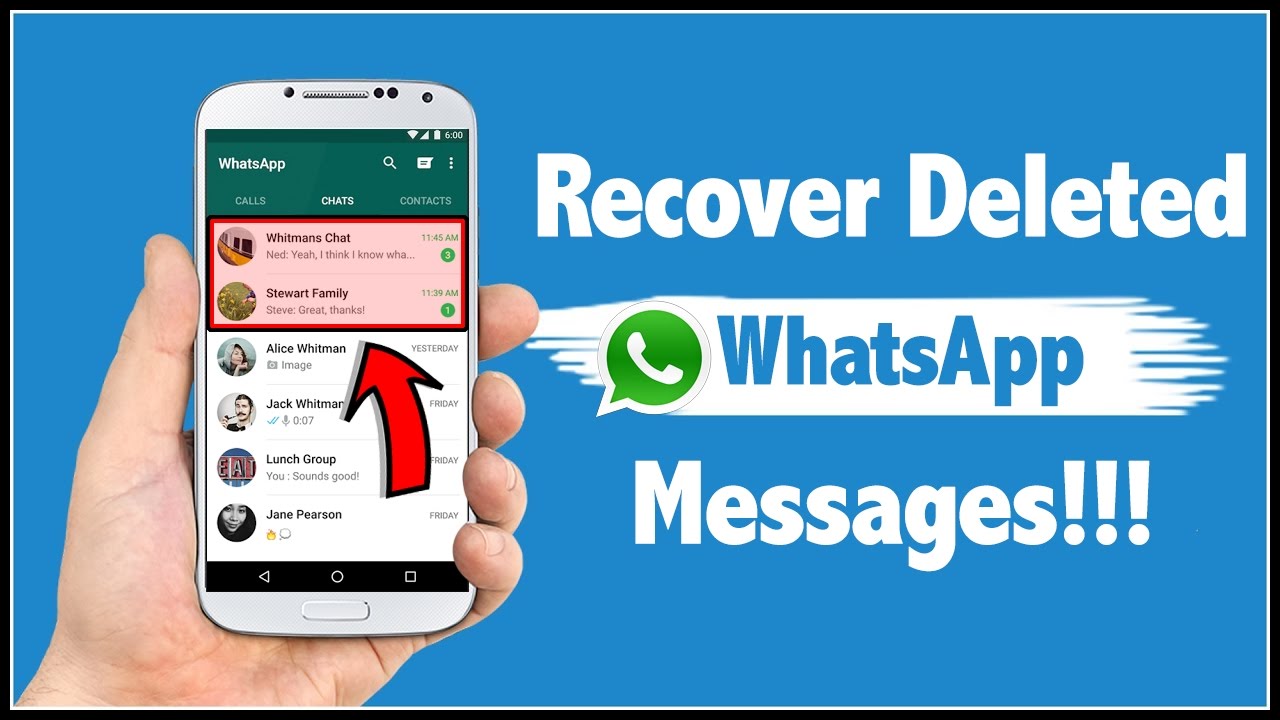 Restore deleted messages from WhatsApp