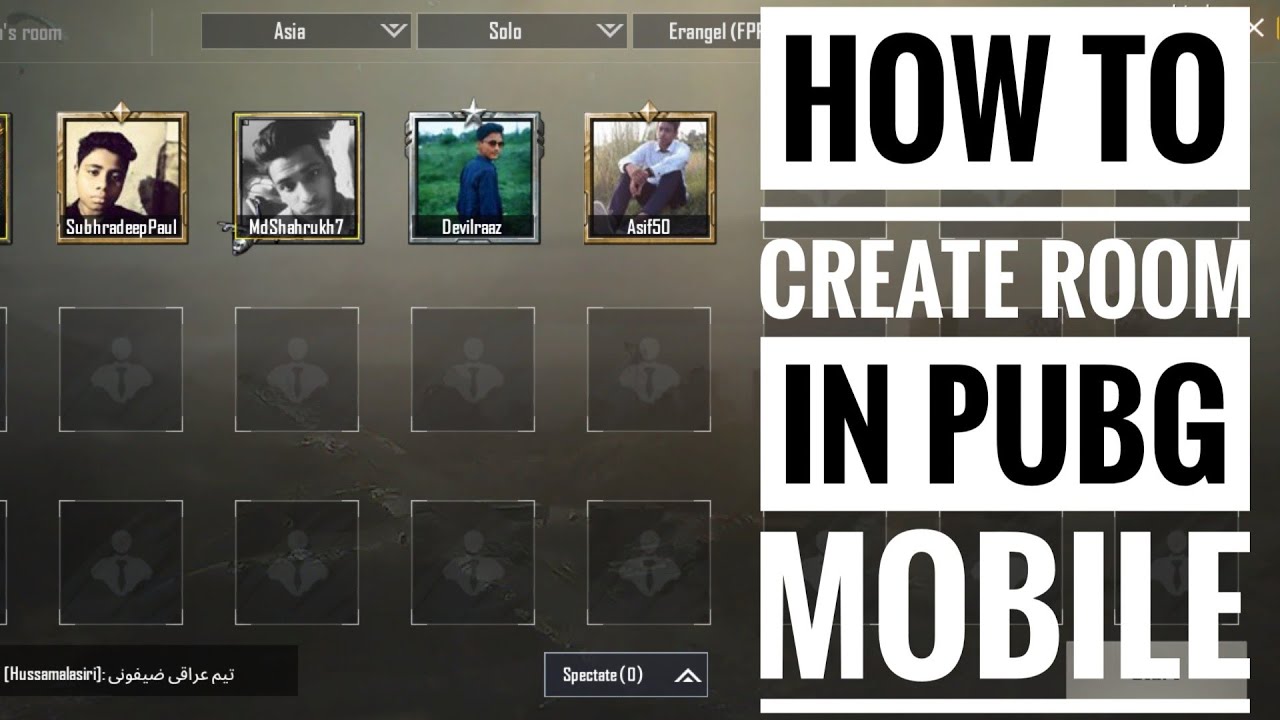 How to create Custom Room in PUBG Mobile