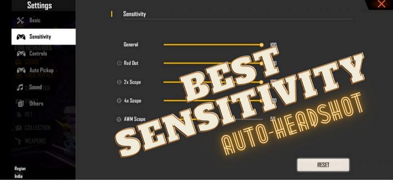 Best Free Fire sensitivity settings