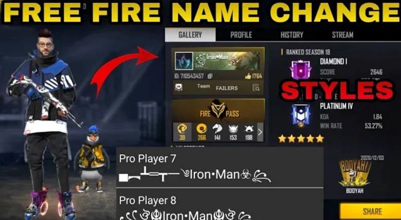 How To Change Players Nickname In The Garena Free Fire Hacking And Gaming Tips