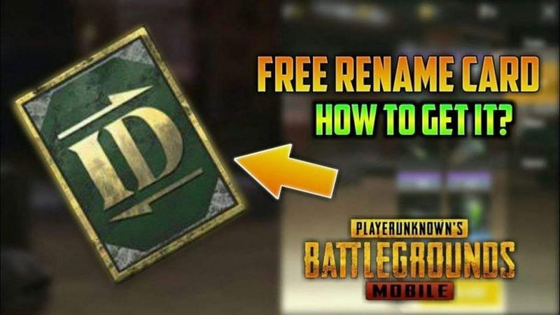 How to get rename card in PUBG Mobile