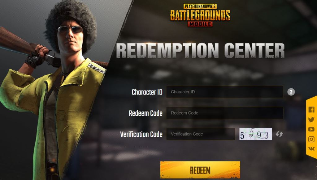 How to use the PUBG Mobile Redemption centre