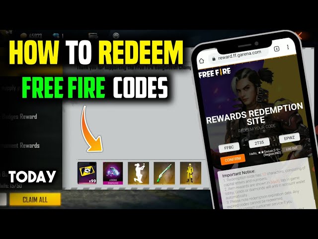 How to use Free Fire Redeem Code on Indian Servers