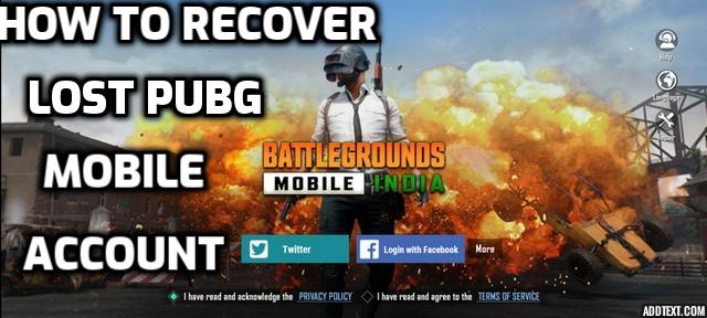 How to recover lost PUBG Mobile Account