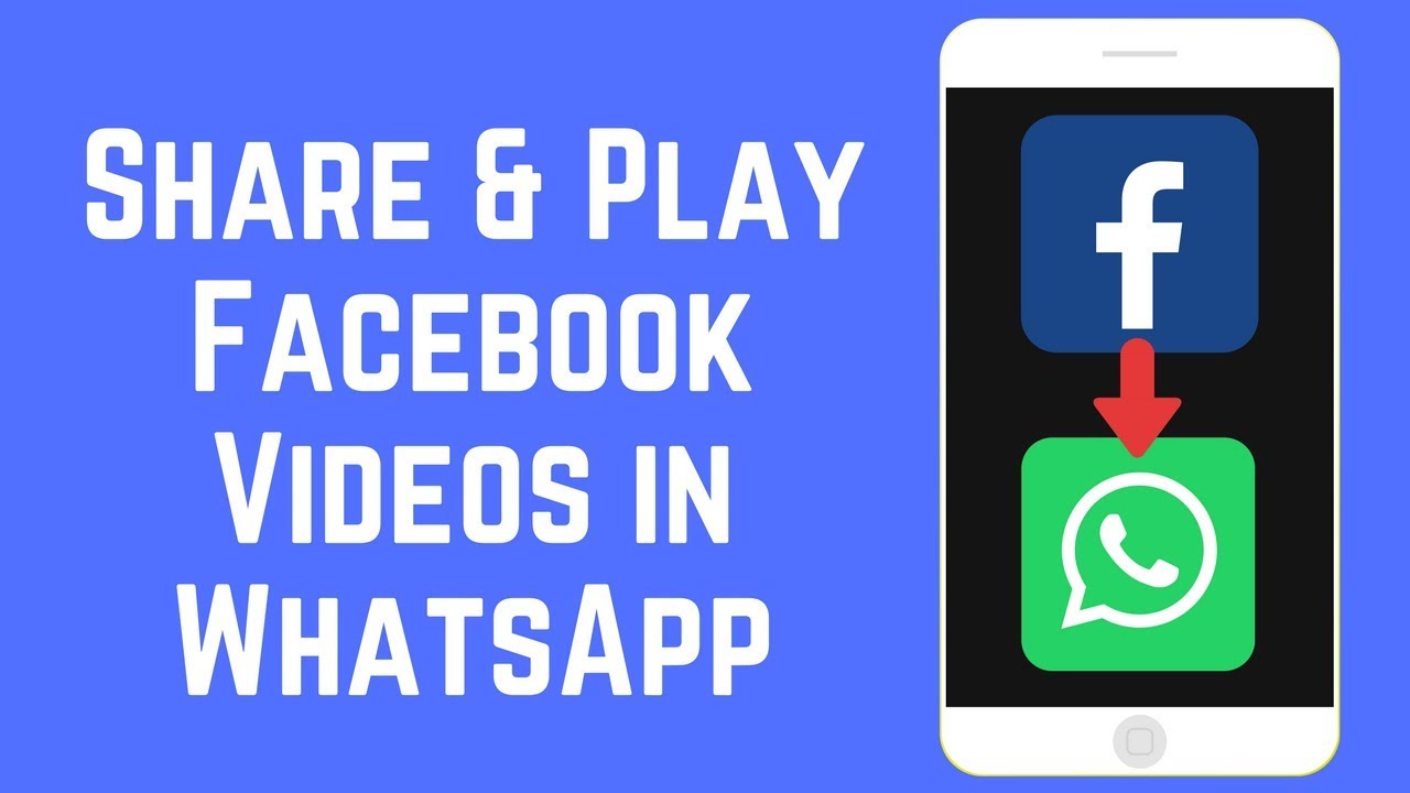 How to share Facebook Video on WhatsApp Without Link