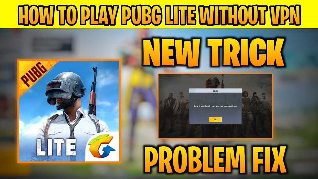 How to change server in Pubg lite without VPN
