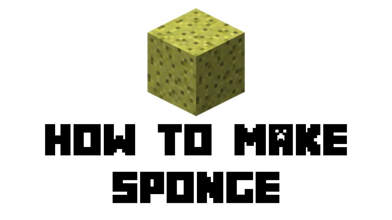 How to Make a Super Sponge in Minecraft