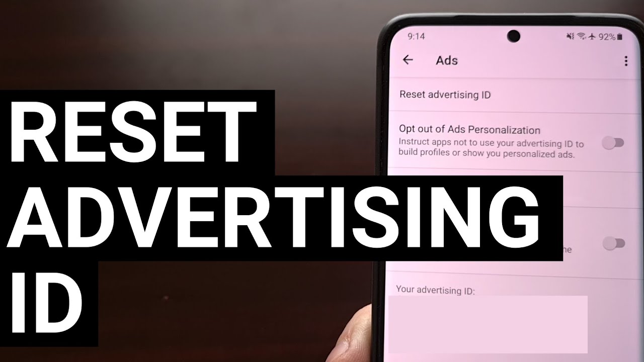 How to Reset Advertising ID