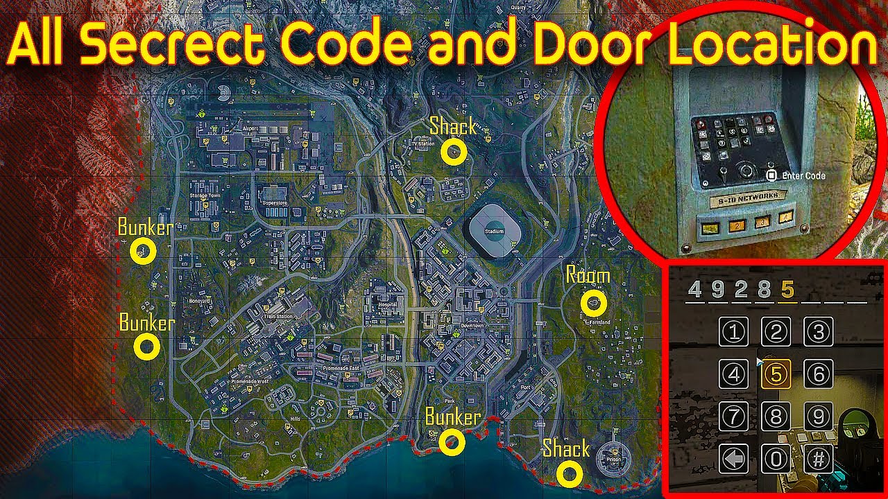 Cod Bunkers Locations and Codes
