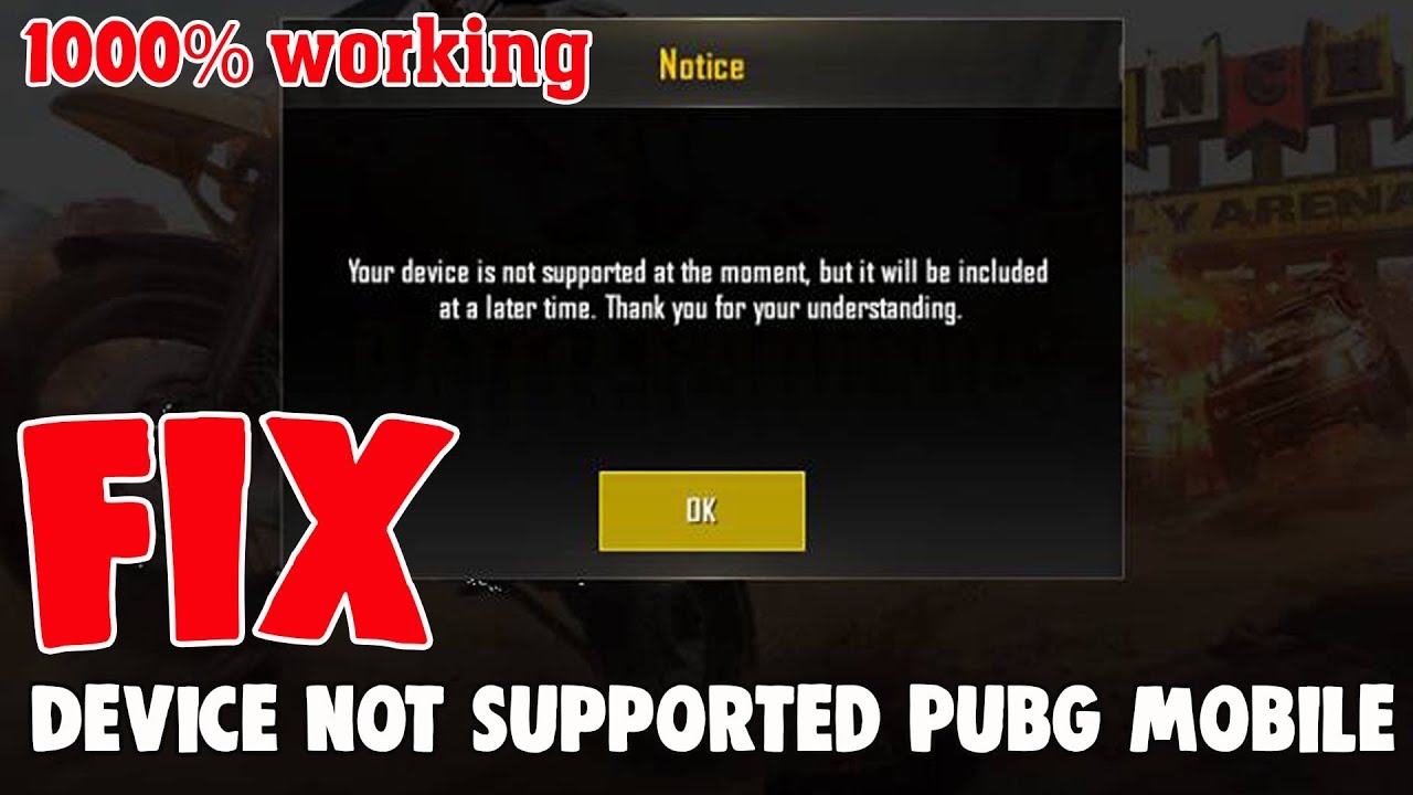Play PUBG unsupported Device