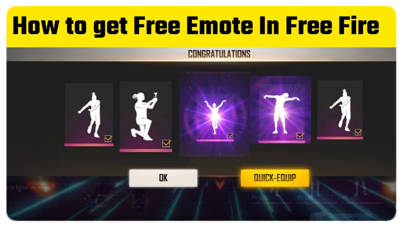 How to Get Free Emotes in Free Fire