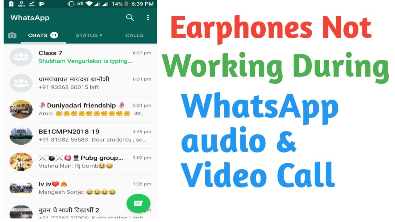 How to Fix Headphones not Working during WhatsApp Video Call?