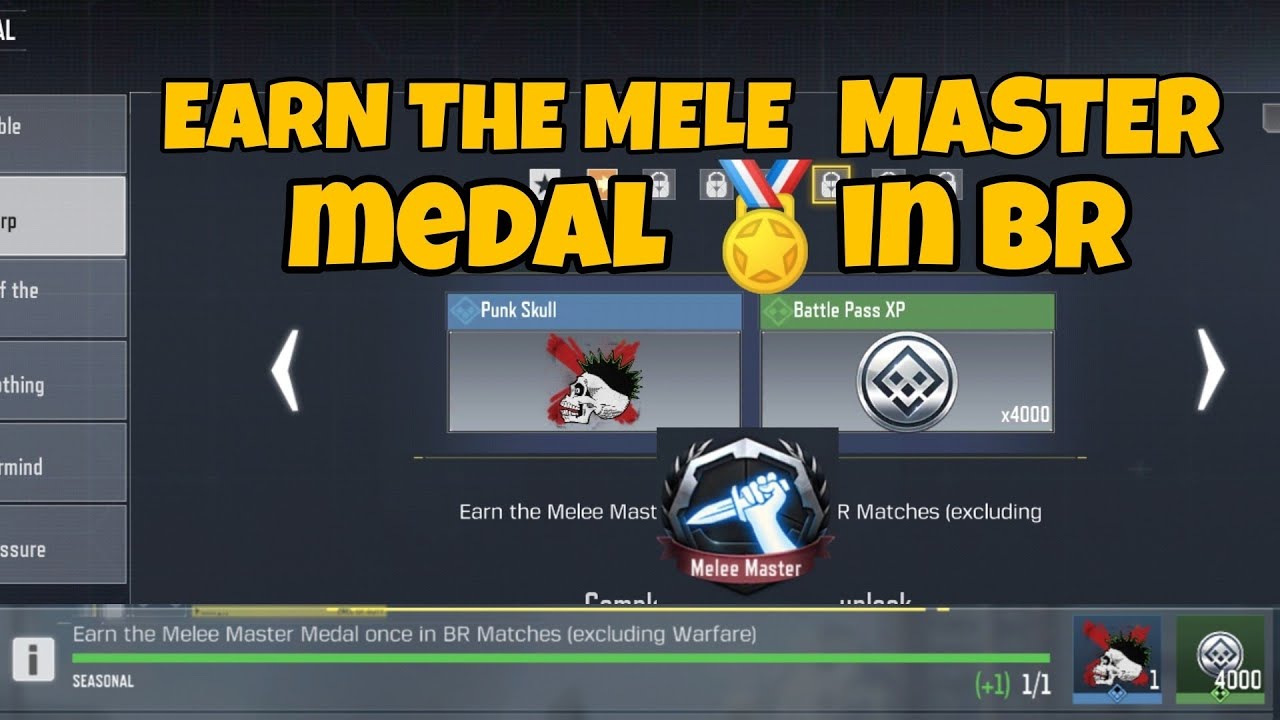 How To Get Melee Master Medal in COD?