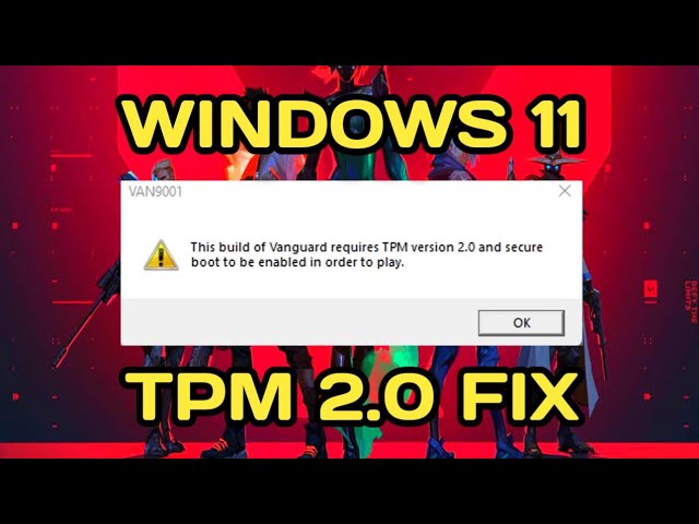 How to fix Valorant VAN 1067 TPM 2.0 Error