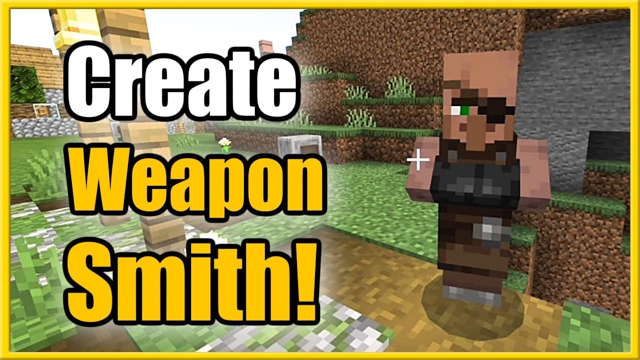 How to make a weaponsmith in Minecraft