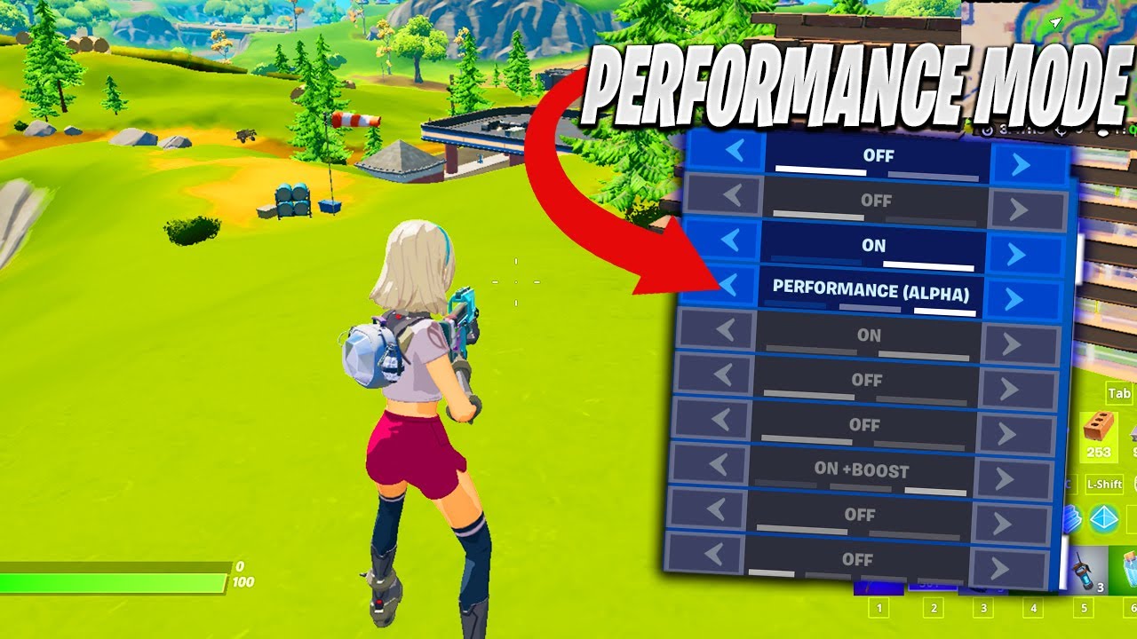 How to get performance mode in fortnite on PS4/PS5