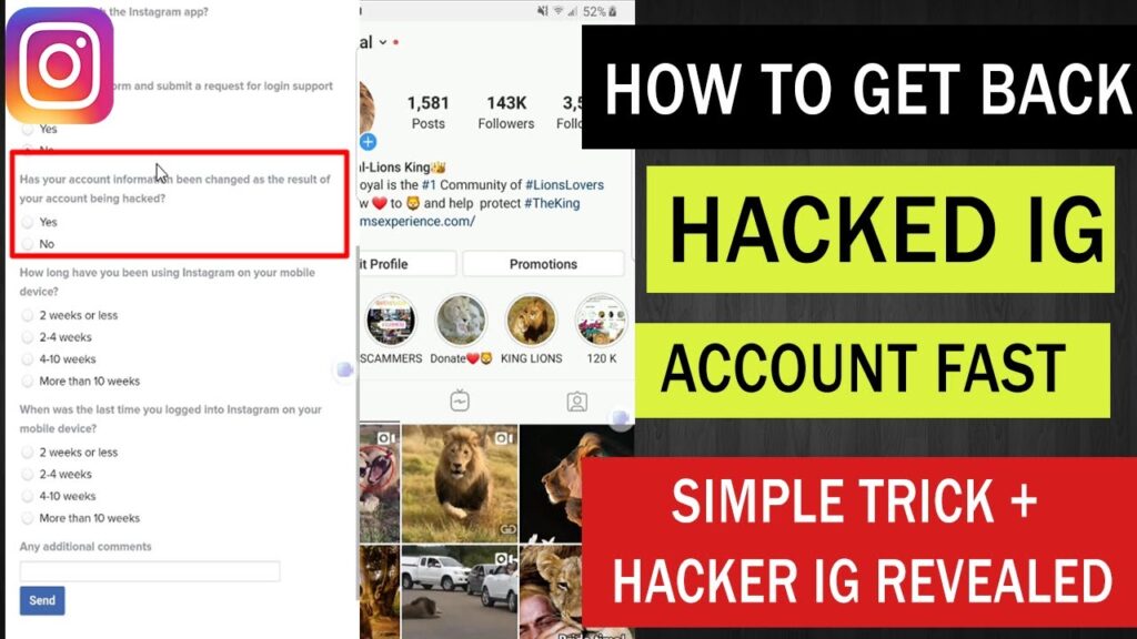 How to report and regain access to your hacked Instagram account?