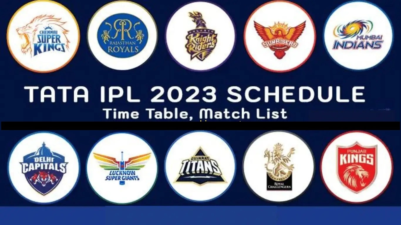 IPL Schedule 2023 – Time Table, Dates, Venues, First Match