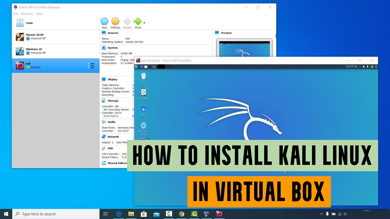 How To Install Kali Linux In Virtual Box