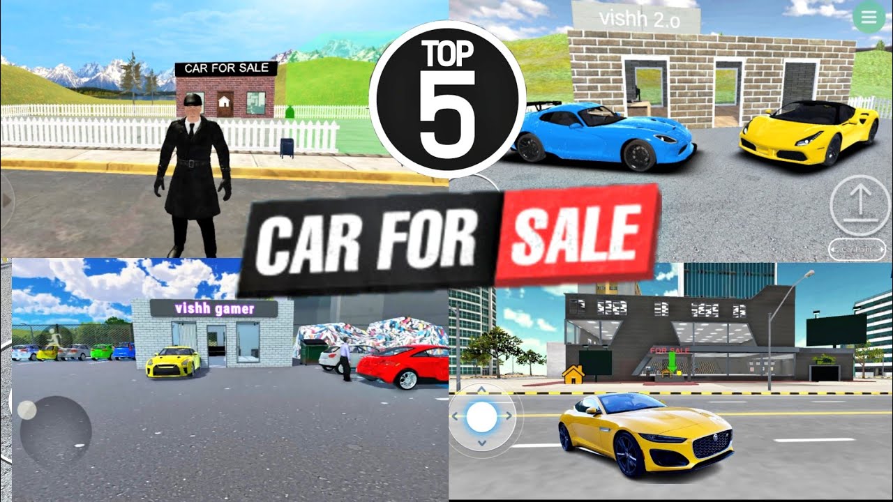 Top 5 Mobile Games Similar to CAR FOR SALE SIMULATOR