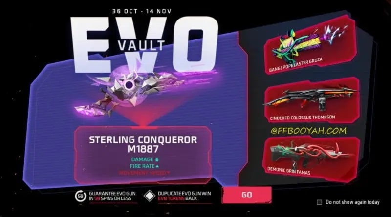Evo Vault Event in Free Fire: Get Rare Gun Skins Now!