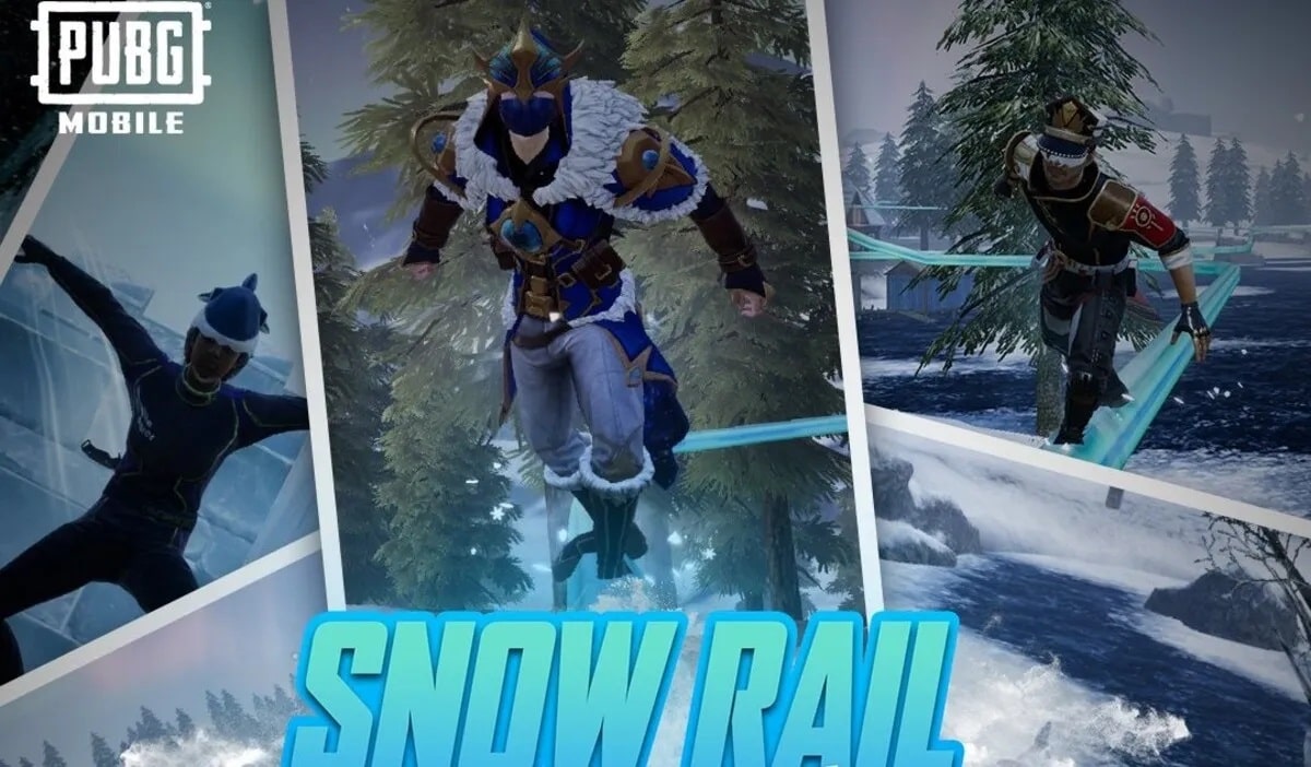 PUBG Mobile Snow Rail Selfie Challenge