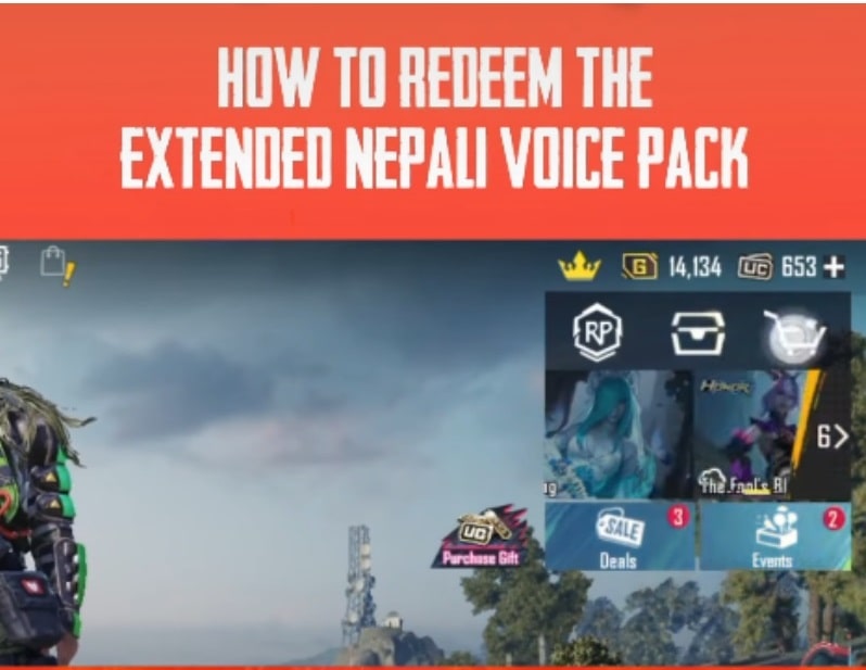 Redeem Extended Nepali Voice Pack in PUBG