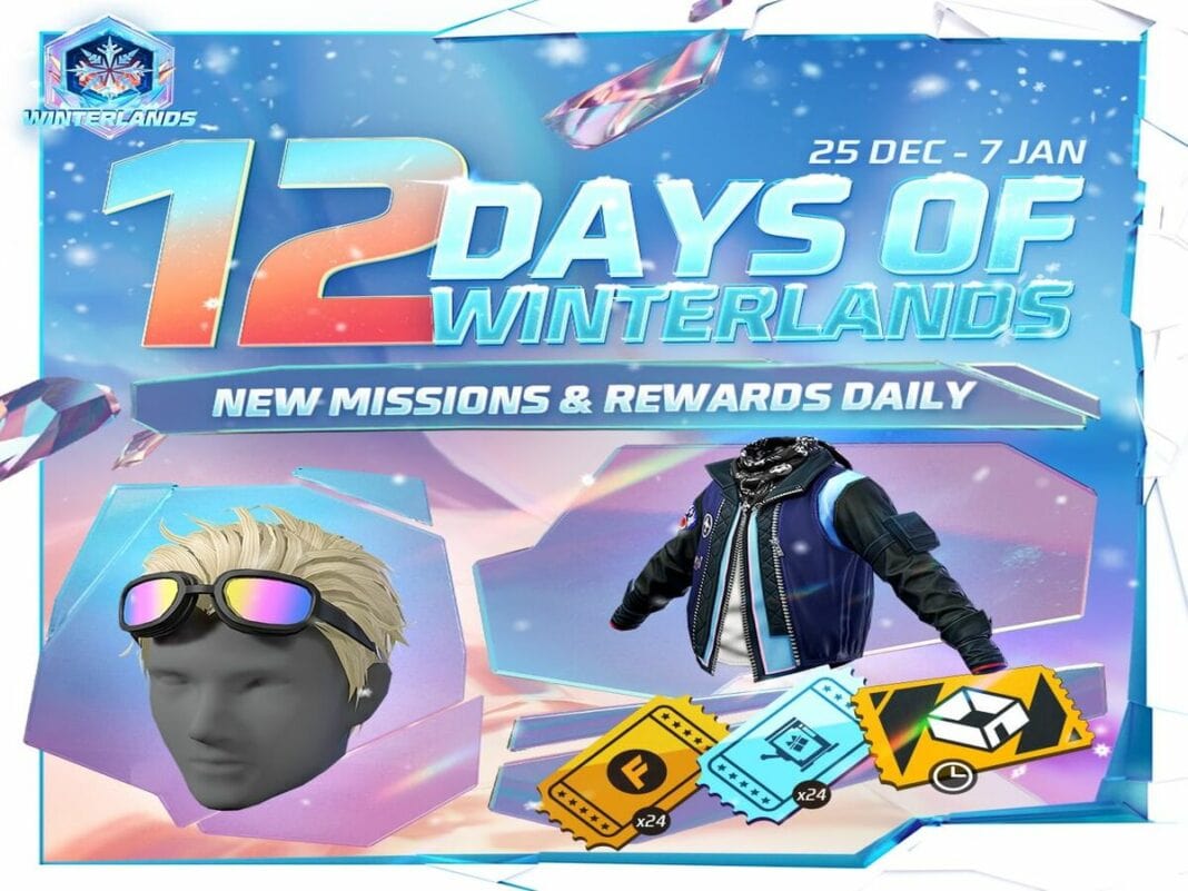 Free Fire 12 Days Of Winterlands Event