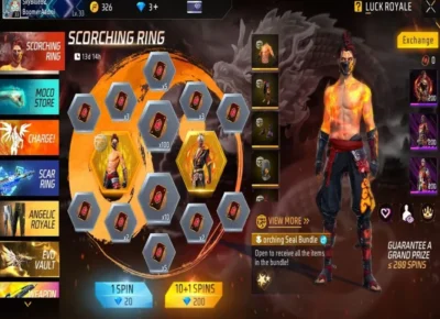 Free Fire Scorching Ring Event