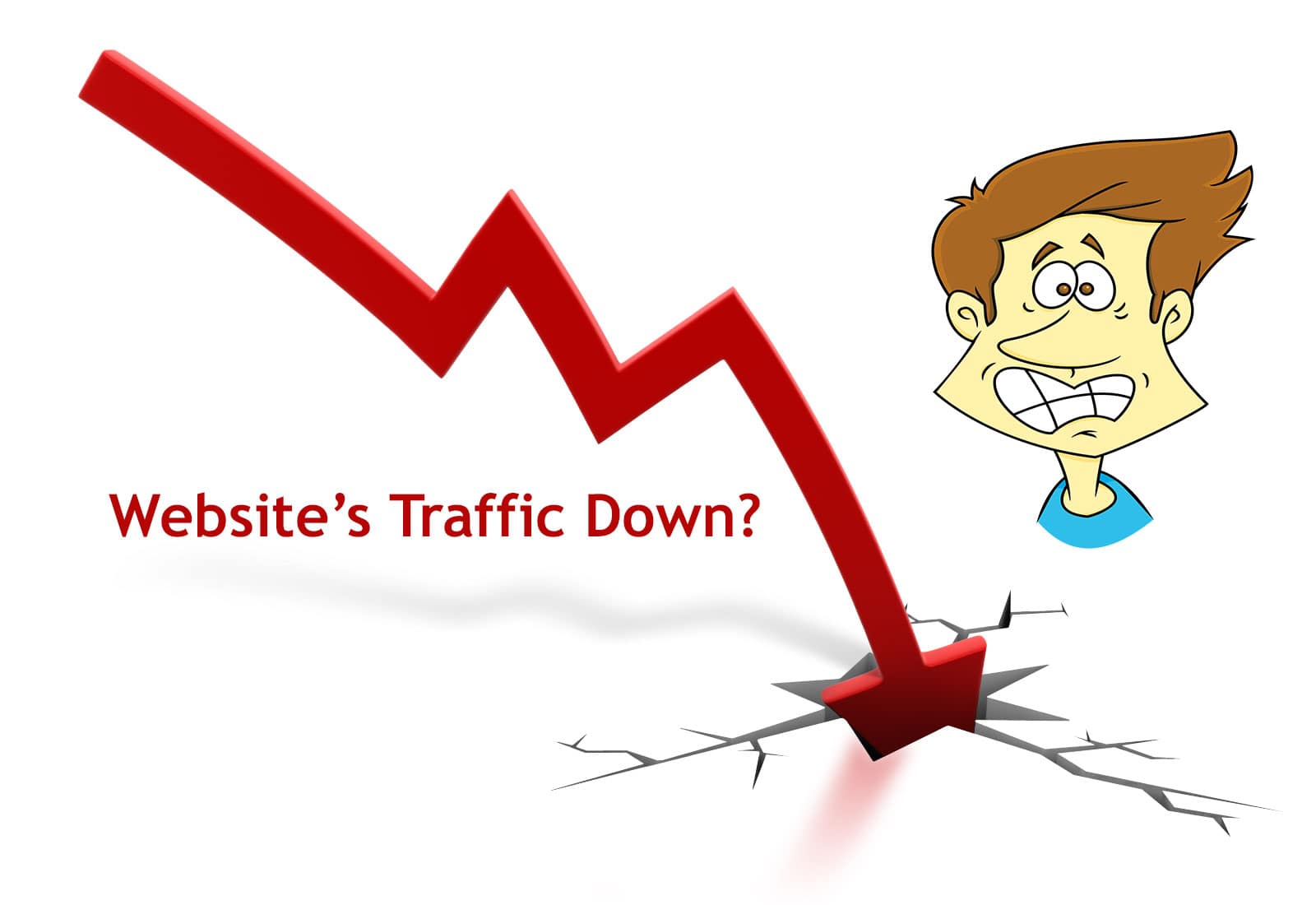 blog traffic down