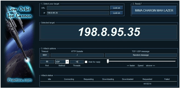 how to hack website with ddos attack