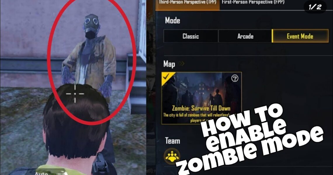 how to enable zombie in pubg mobile