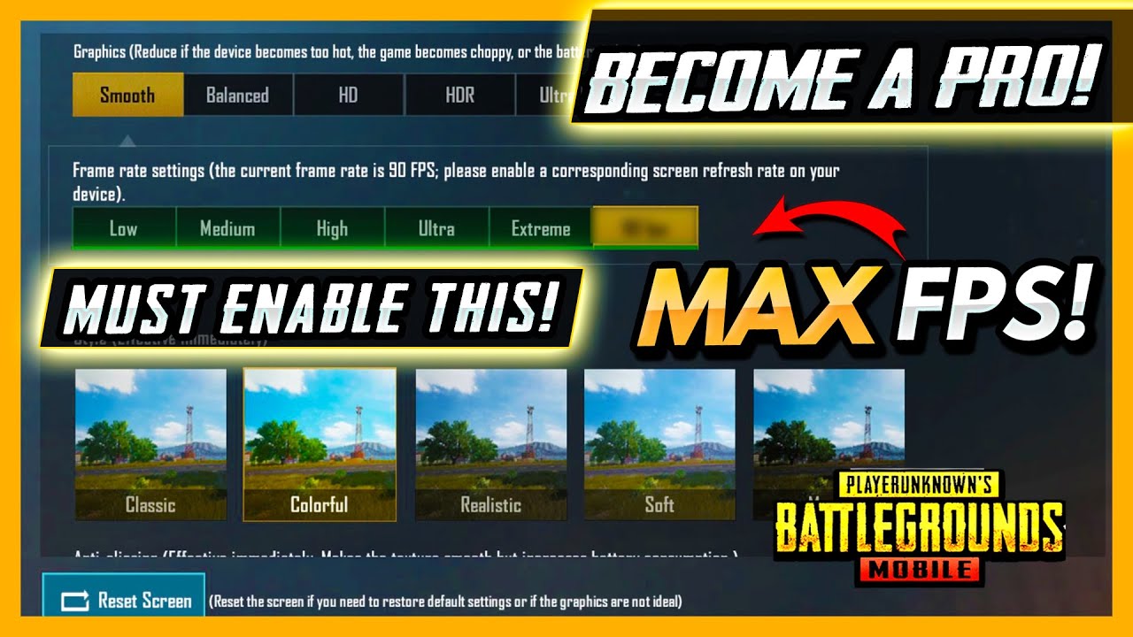How To Enable Fps In Pubg Mobile Settings And Graphics In Pubg
