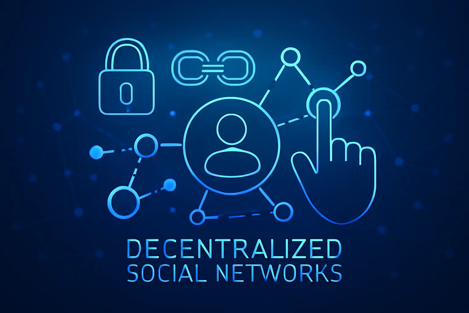 User interacting with a decentralized social media interface on a mobile device