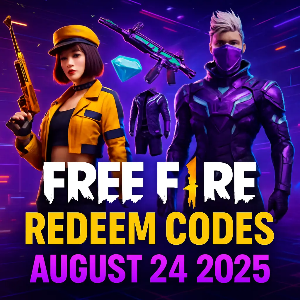 Garena Free Fire Redeem Codes 24 August 2025 rewards screenshot