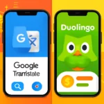 Google Translate vs Duolingo Language Learning Google Translate and Duolingo apps language learning comparison