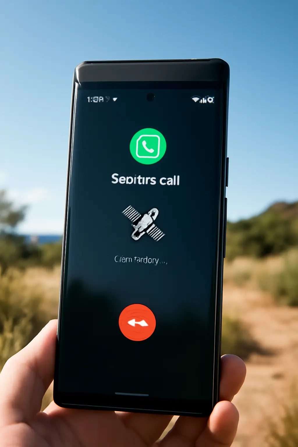 Pixel 10 WhatsApp Satellite Calls Interface