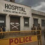 Gonda hospital sealed after newborn deaths, crowd gathers outside for justice