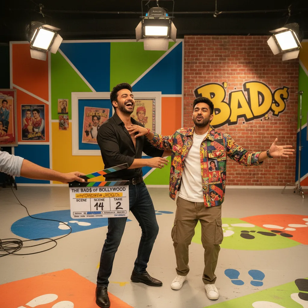 Emraan Hashmi sharing a hilarious scene with Raghav Juyal in The Bads of Bollywood.