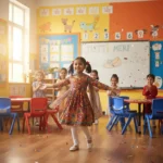 Little Star Steals Hearts Dancing to Neha Bhasin’s 'Jutti Meri' Little girl happily dancing to Neha Bhasin’s 'Jutti Meri' in a classroom setting