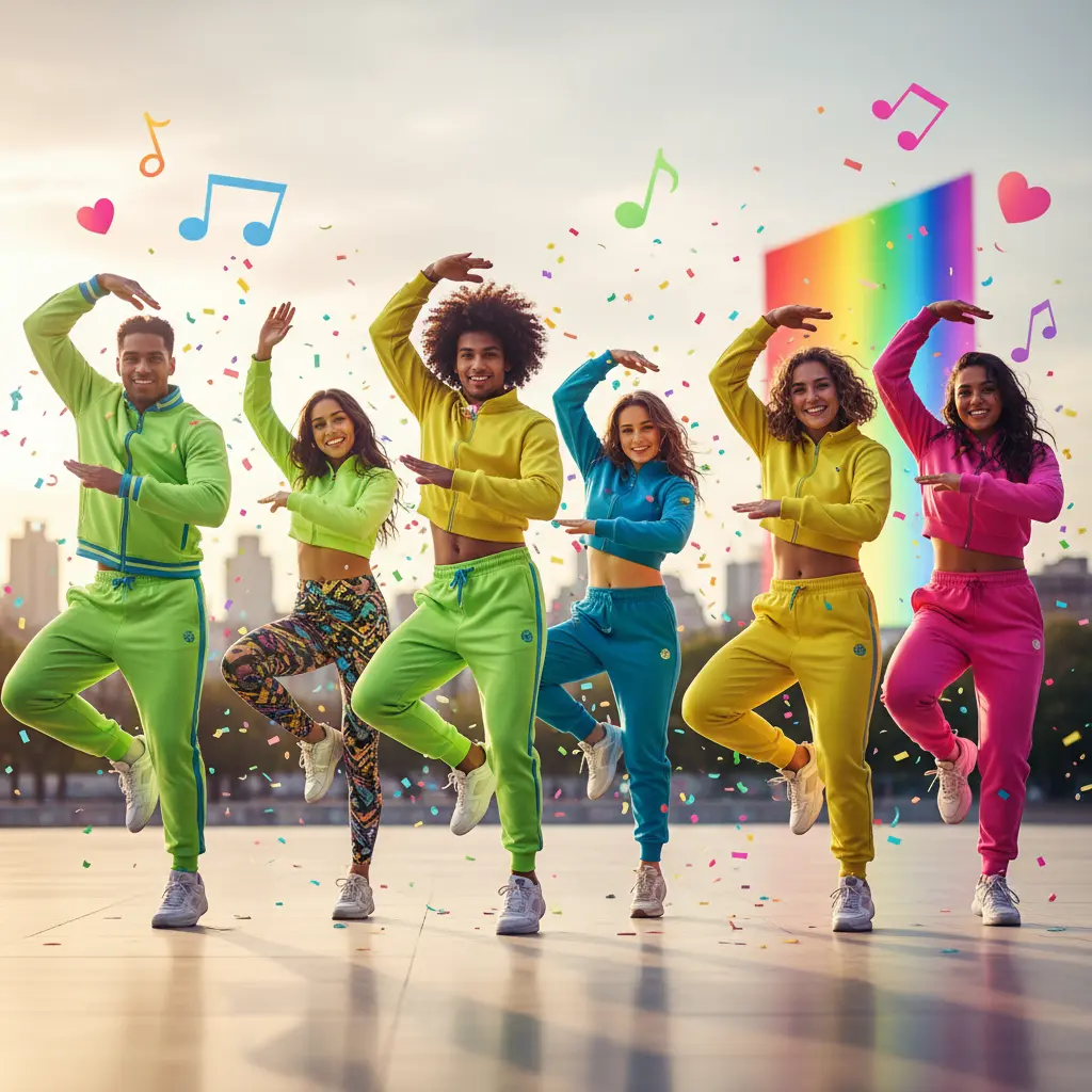 Young people dancing the viral Monica Challenge on TikTok in a lively room