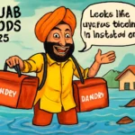 Punjab Delivery Man’s Comedic Flood Commentary Punjab delivery man providing comedic flood commentary during 2025 Punjab floods