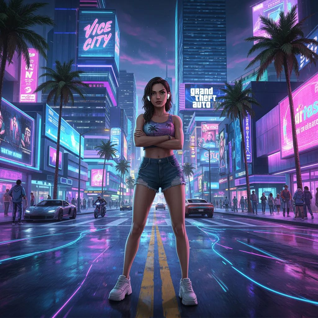 Lucia wearing earbuds in GTA 6 screenshots