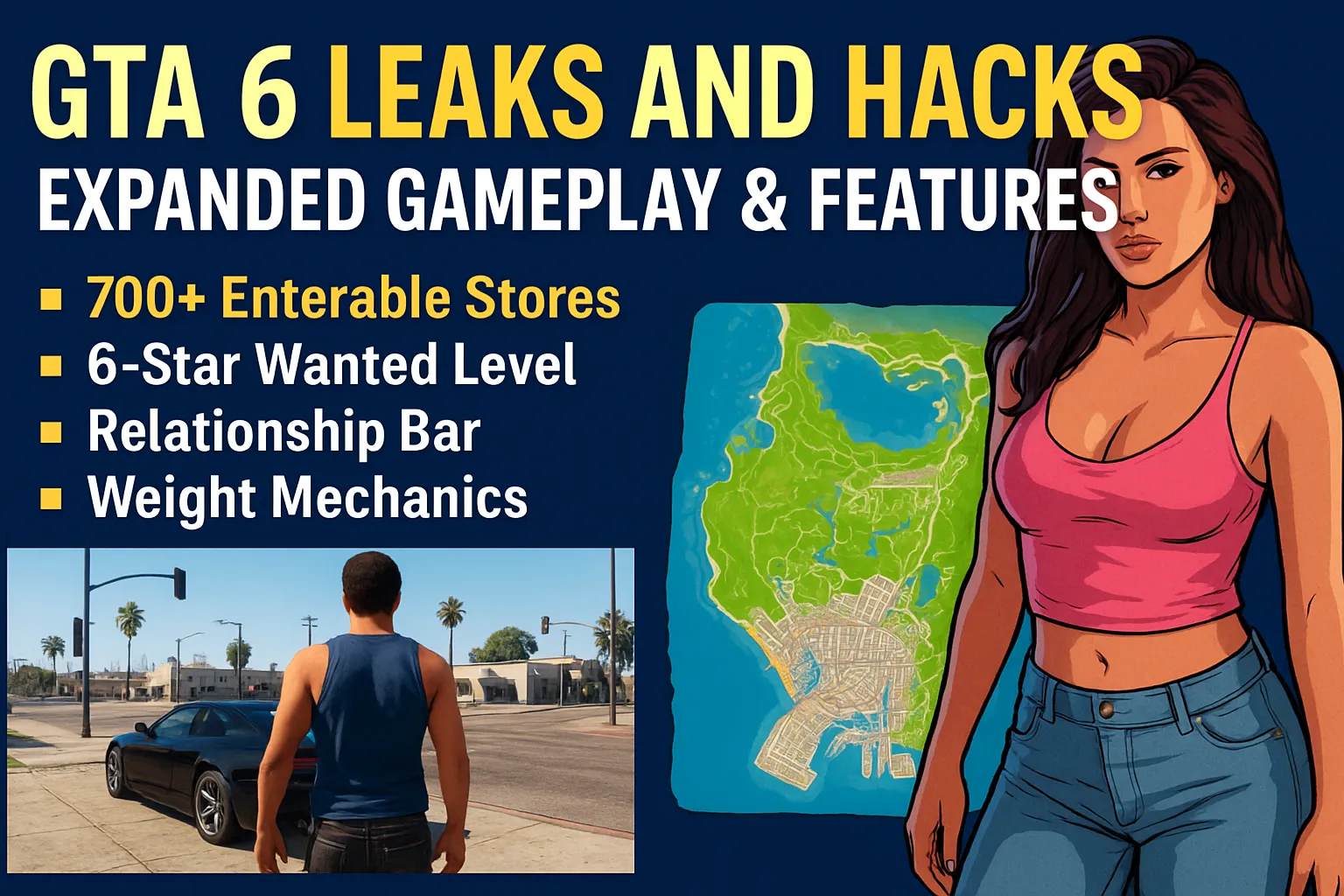 GTA 6 Leaks and Hacks reveals Expanded Gameplay & Features screenshot concept