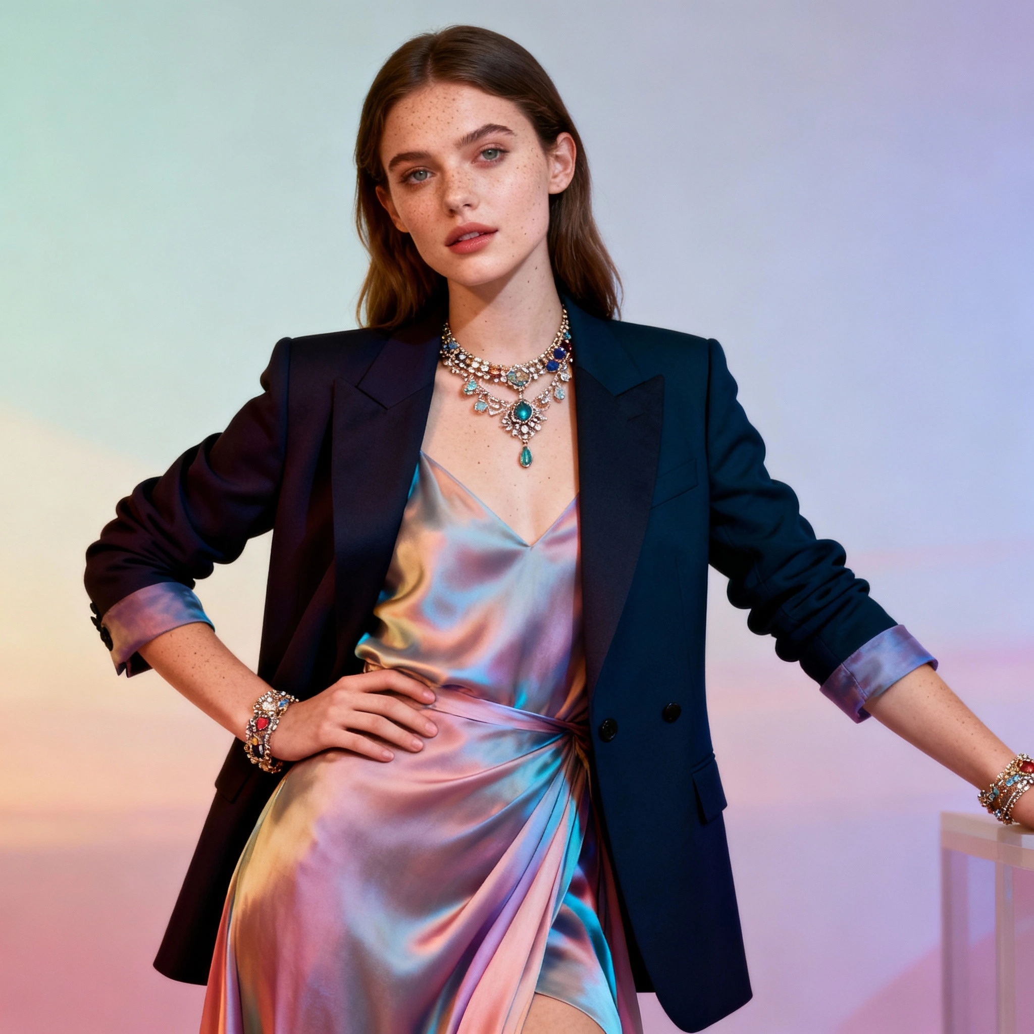 Breathtaking 8K cinematic girl portrait made with Gemini AI modeling prompt