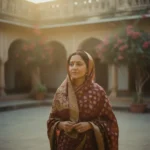 90s vintage cinematic portrait of Indian woman in retro outfit generated by Hunyuan AI